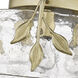 Calla 3 Light 15.13 inch White Gold Flush Mount Ceiling Light